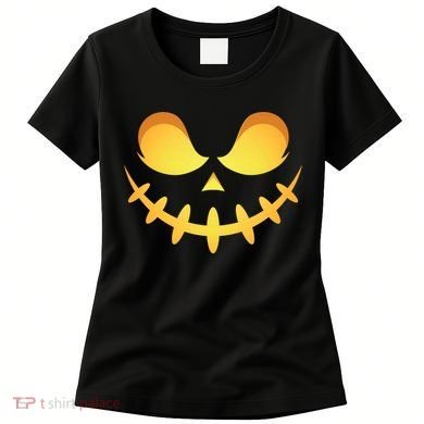 Creepy Halloween Jack O Lantern Jackolantern Pumpkin Face Costume Women's T-Shirt