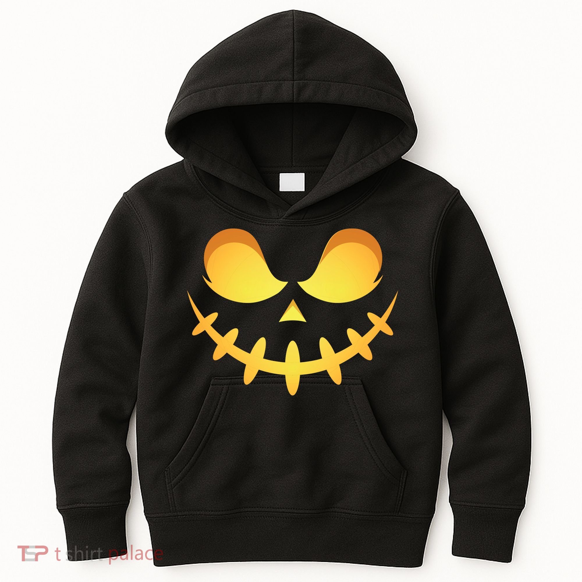 Creepy Halloween Jack O Lantern Jackolantern Pumpkin Face Costume Kids Hoodie