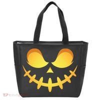 Creepy Halloween Jack O Lantern Jackolantern Pumpkin Face Costume Tote Bag thumb 0