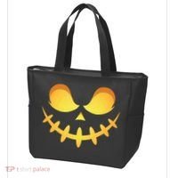 Creepy Halloween Jack O Lantern Jackolantern Pumpkin Face Costume Tote Bag thumb 3