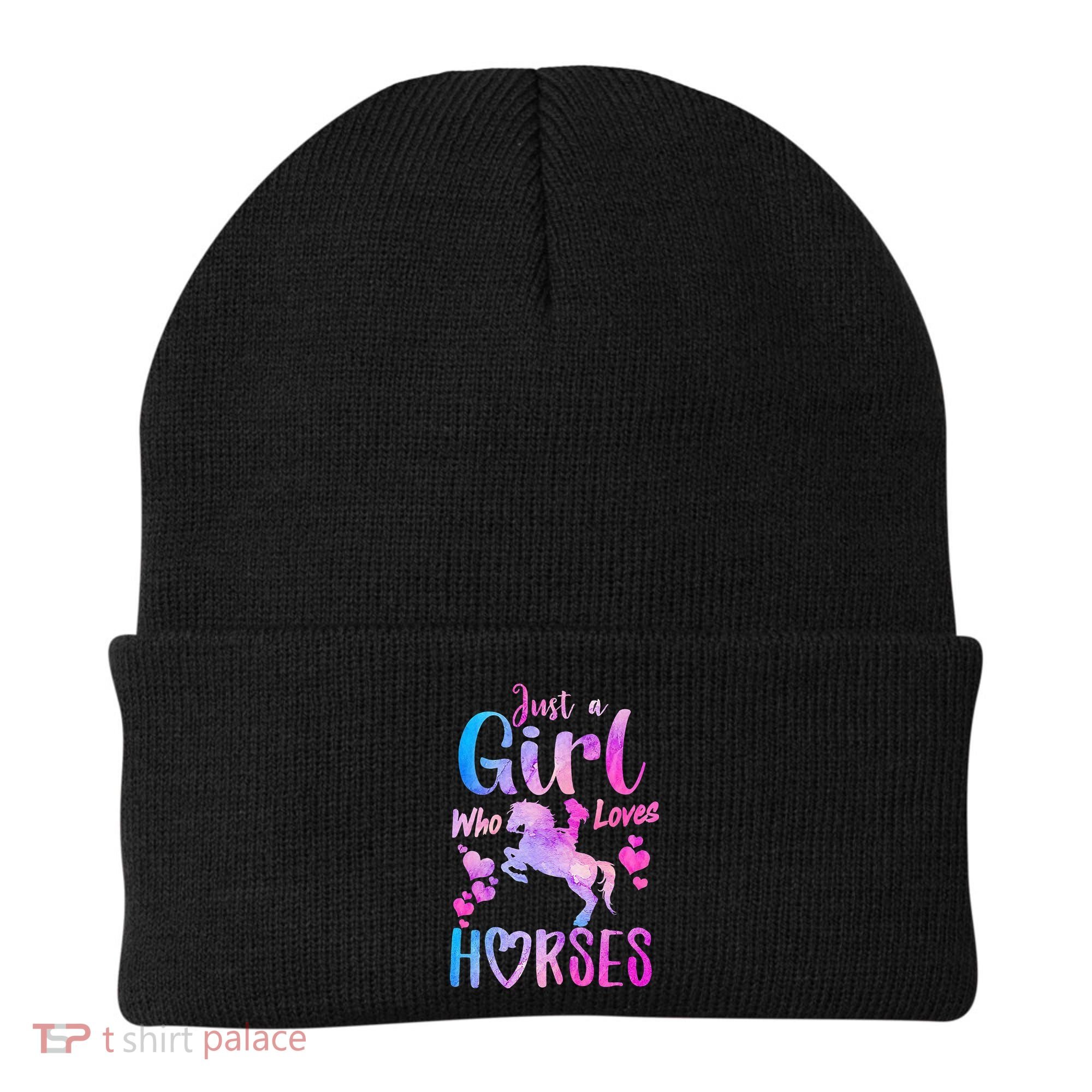 Cute Horse Just A Who Loves Horses Riding Beanie