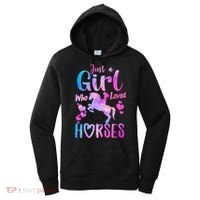Cute Horse Just A Who Loves Horses Riding Women's Hoodie thumb 0