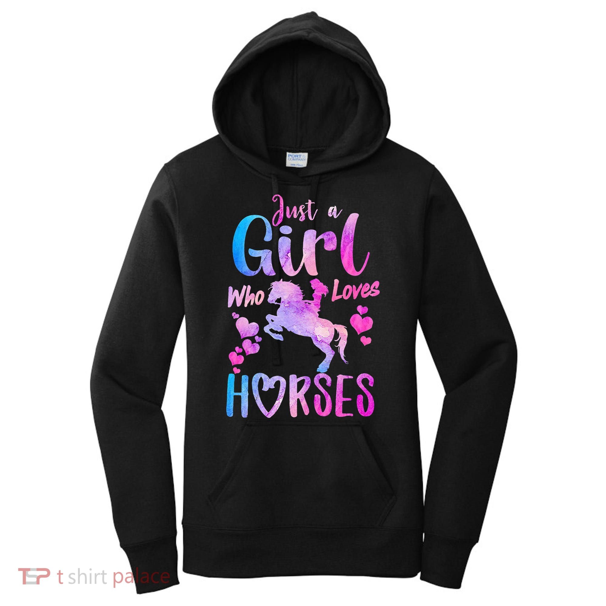 Cute Horse Just A Who Loves Horses Riding Women's Hoodie