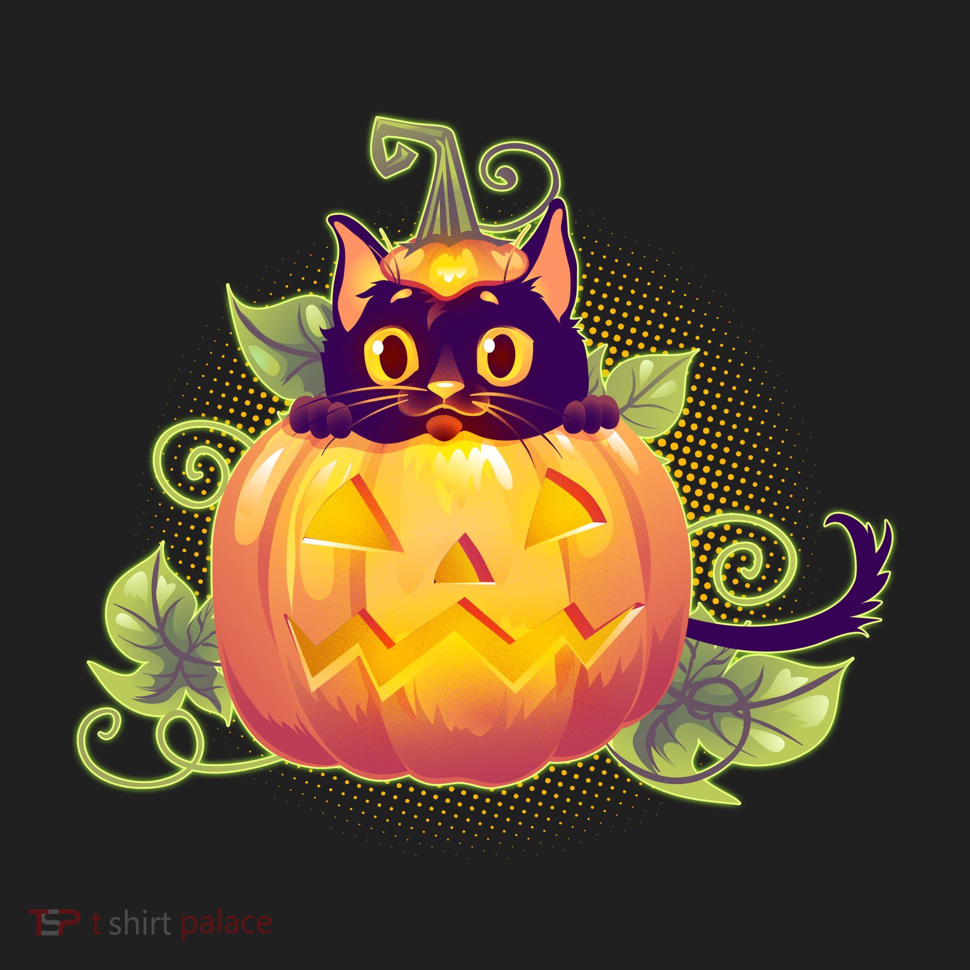Cute Halloween Jackolantern PumpkinBlack Cat Beanie