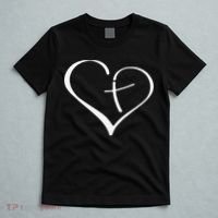 Christian Heart Jesus Cross Religious Gifts Christian T-Shirt thumb 5