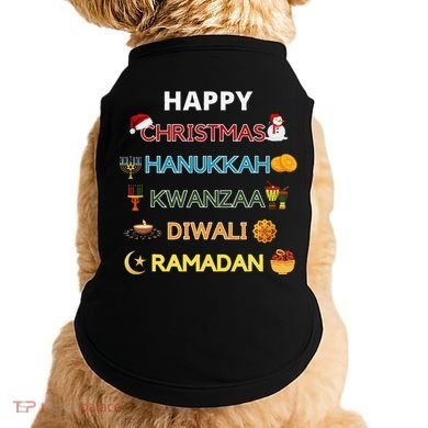 Christmas Hanukkah Kwanzaa Diwali Ramadan Doggie Tank