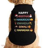 Christmas Hanukkah Kwanzaa Diwali Ramadan Doggie Tank thumb 0
