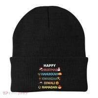 Christmas Hanukkah Kwanzaa Diwali Ramadan Beanie thumb 0