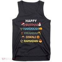 Christmas Hanukkah Kwanzaa Diwali Ramadan Tank Top thumb 0