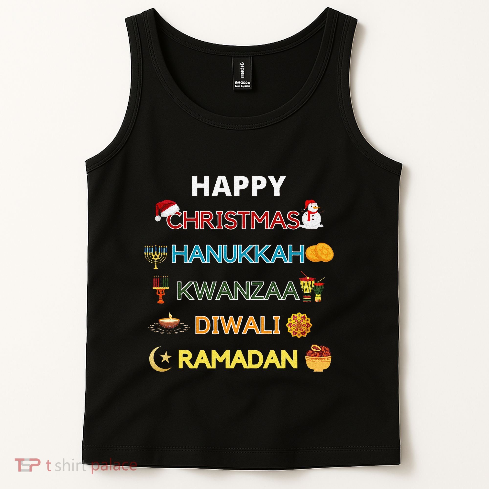 Christmas Hanukkah Kwanzaa Diwali Ramadan Tank Top