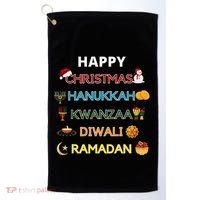 Christmas Hanukkah Kwanzaa Diwali Ramadan Golf Towel thumb 0