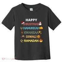 Christmas Hanukkah Kwanzaa Diwali Ramadan Toddler T-Shirt thumb 0