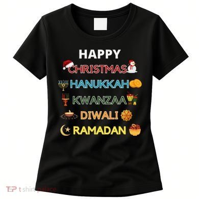 Christmas Hanukkah Kwanzaa Diwali Ramadan Women's T-Shirt