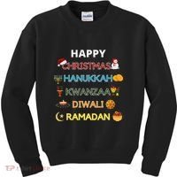 Christmas Hanukkah Kwanzaa Diwali Ramadan Kids Sweatshirt thumb 0