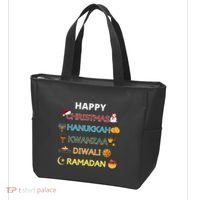 Christmas Hanukkah Kwanzaa Diwali Ramadan Tote Bag thumb 3