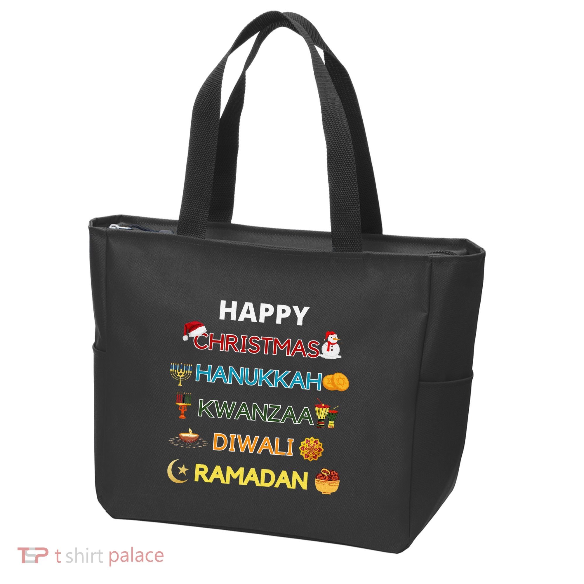 Christmas Hanukkah Kwanzaa Diwali Ramadan Tote Bag