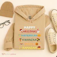 Christmas Hanukkah Kwanzaa Diwali Ramadan Hoodie thumb 4
