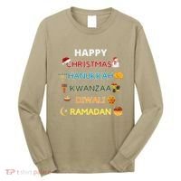 Christmas Hanukkah Kwanzaa Diwali Ramadan Long Sleeve Shirt thumb 0