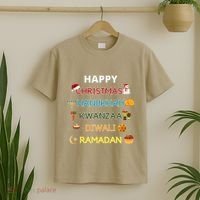 Christmas Hanukkah Kwanzaa Diwali Ramadan T-Shirt thumb 2
