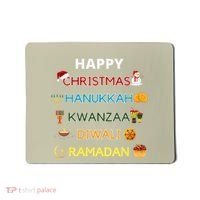 Christmas Hanukkah Kwanzaa Diwali Ramadan Mousepad thumb 0