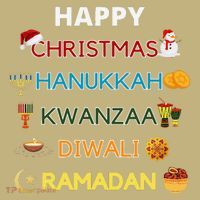 Christmas Hanukkah Kwanzaa Diwali Ramadan Mousepad thumb 1