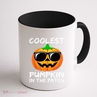 Cute Halloween Kids Coolest Pumpkin In The Patch Glasses Teens Gift Coffee Mug thumb 1