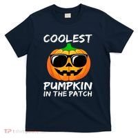 Cute Halloween Kids Coolest Pumpkin In The Patch Glasses Teens Gift T-Shirt thumb 0