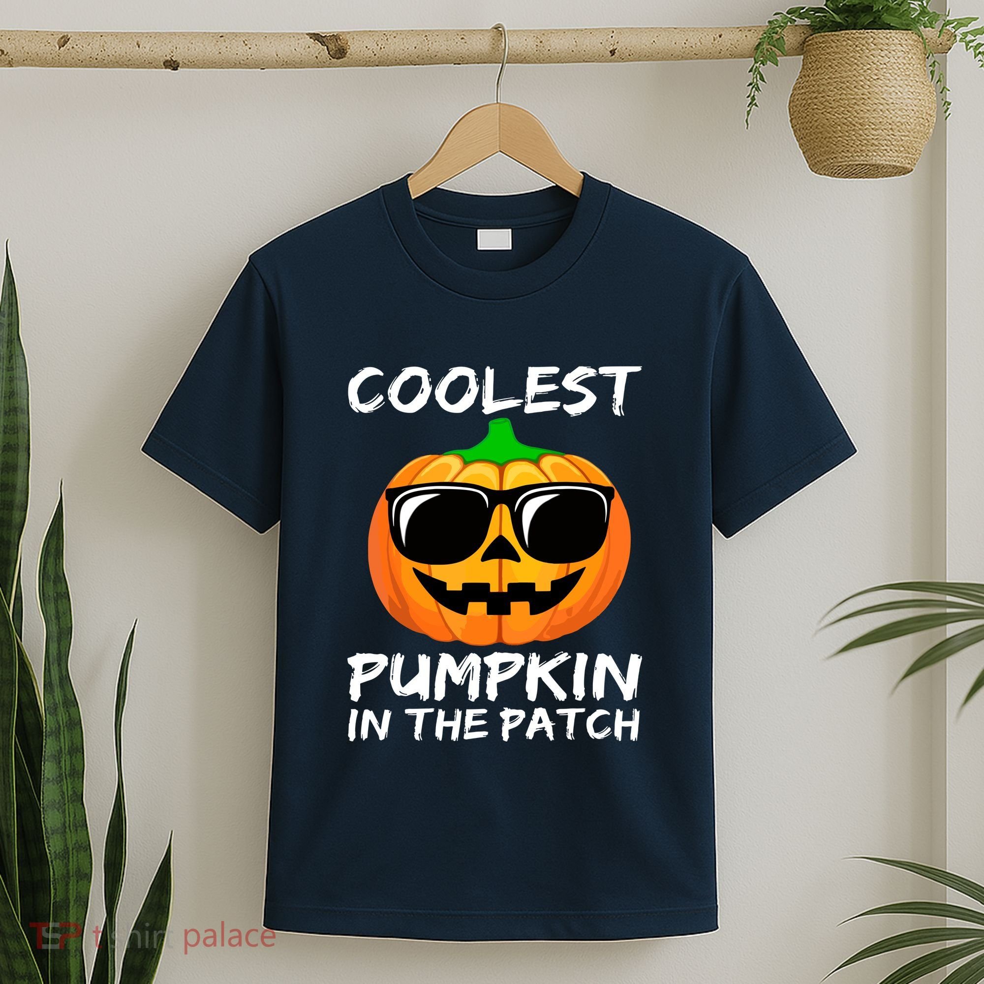 Cute Halloween Kids Coolest Pumpkin In The Patch Glasses Teens Gift T-Shirt