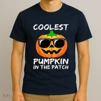 Cute Halloween Kids Coolest Pumpkin In The Patch Glasses Teens Gift T-Shirt thumb 3