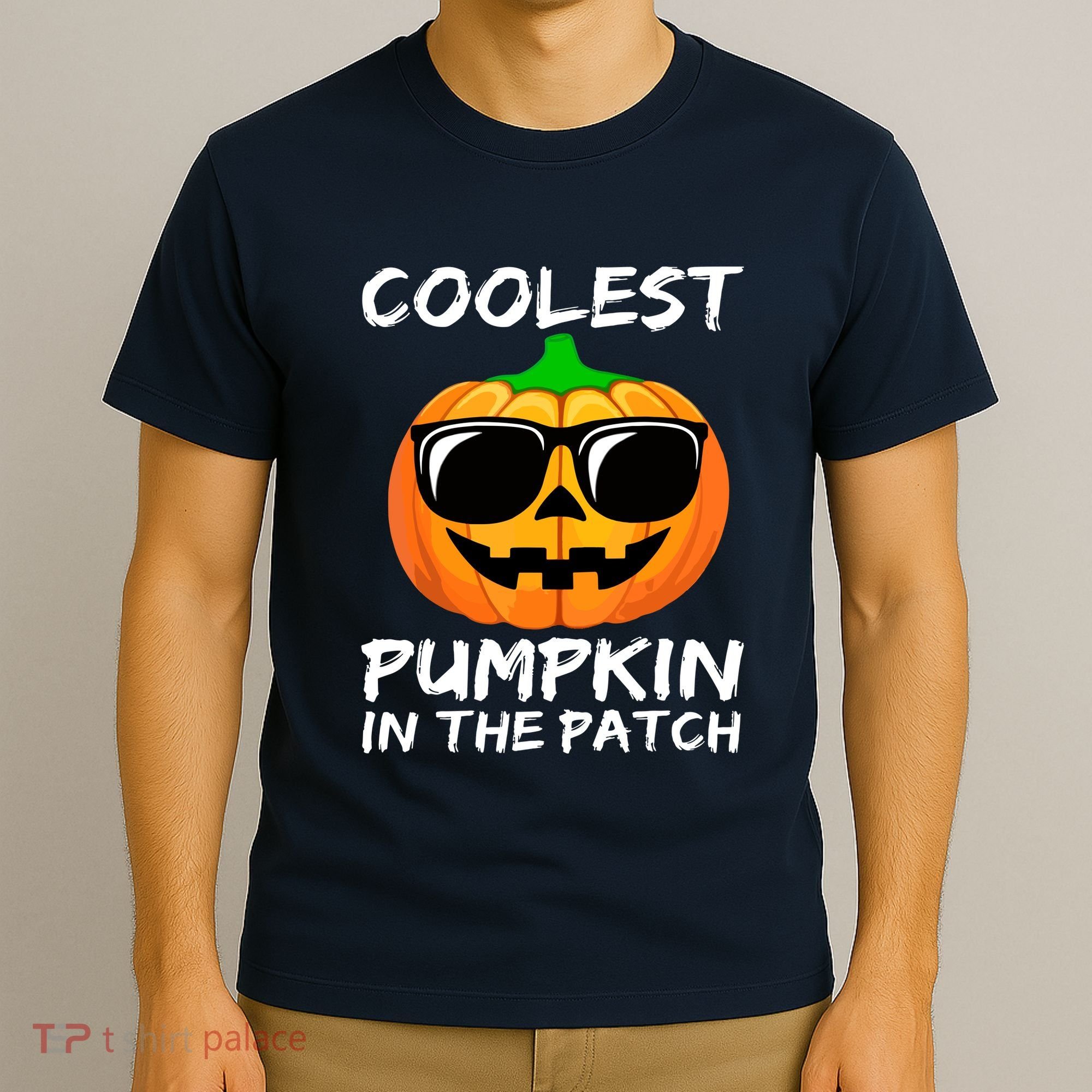 Cute Halloween Kids Coolest Pumpkin In The Patch Glasses Teens Gift T-Shirt