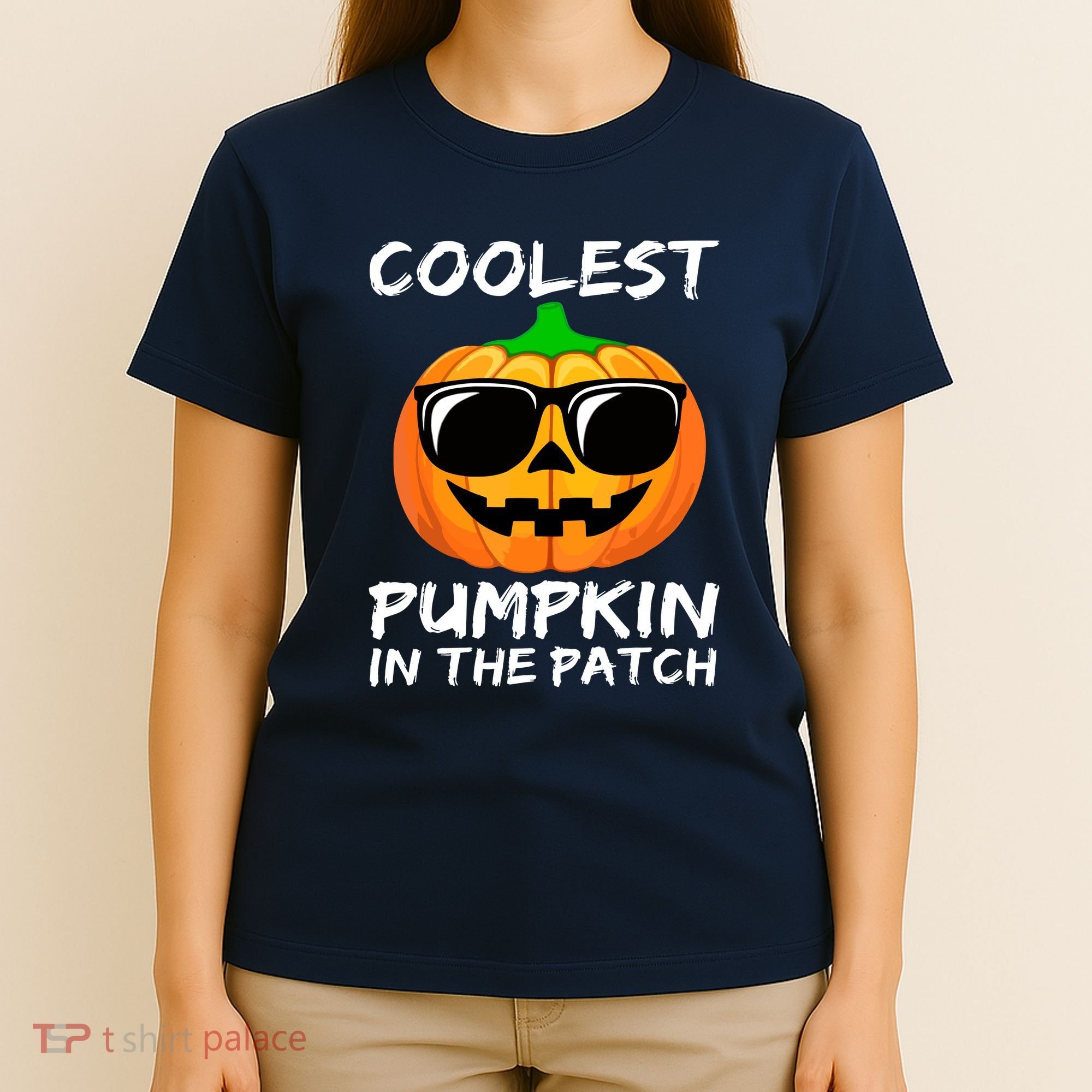 Cute Halloween Kids Coolest Pumpkin In The Patch Glasses Teens Gift T-Shirt