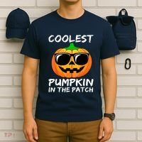 Cute Halloween Kids Coolest Pumpkin In The Patch Glasses Teens Gift T-Shirt thumb 6