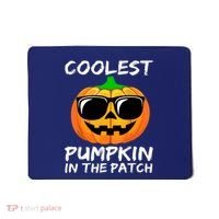 Cute Halloween Kids Coolest Pumpkin In The Patch Glasses Teens Gift Mousepad thumb 0