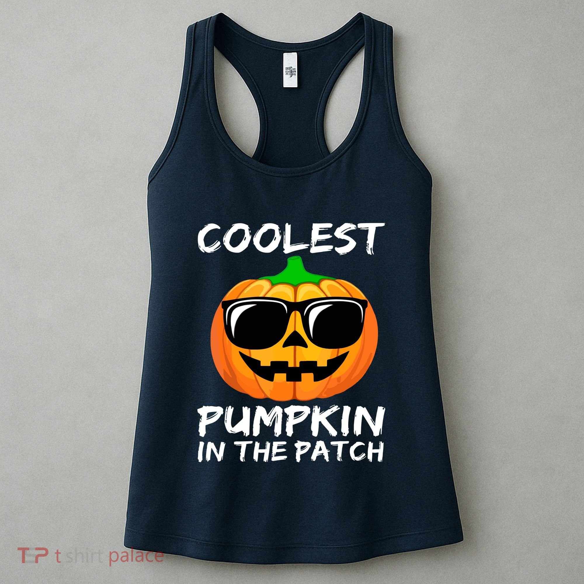 Cute Halloween Kids Coolest Pumpkin In The Patch Glasses Teens Gift Women's Tank Top