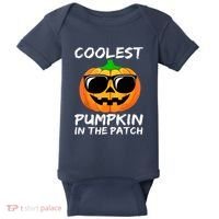 Cute Halloween Kids Coolest Pumpkin In The Patch Glasses Teens Gift Baby Bodysuit thumb 0