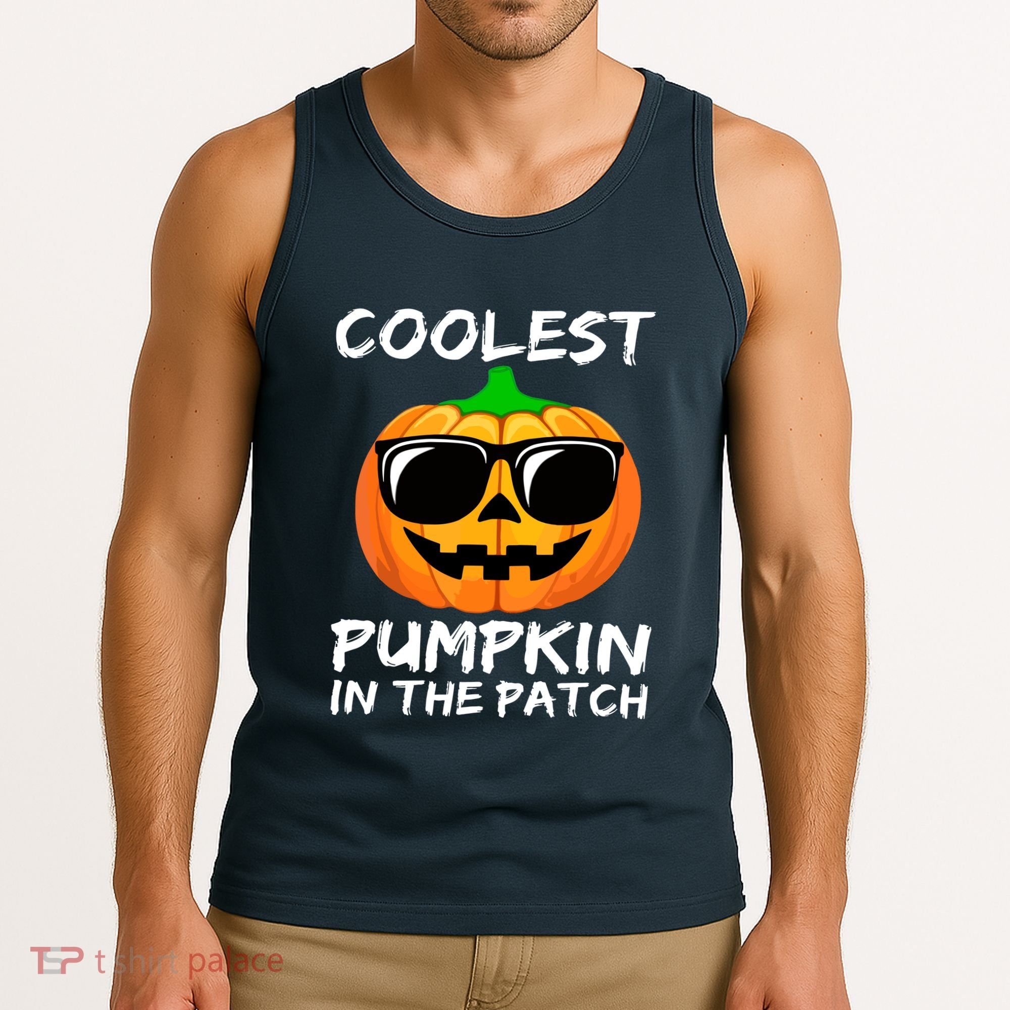 Cute Halloween Kids Coolest Pumpkin In The Patch Glasses Teens Gift Tank Top