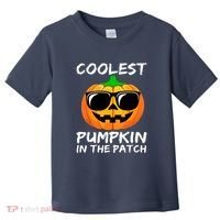 Cute Halloween Kids Coolest Pumpkin In The Patch Glasses Teens Gift Toddler T-Shirt thumb 0