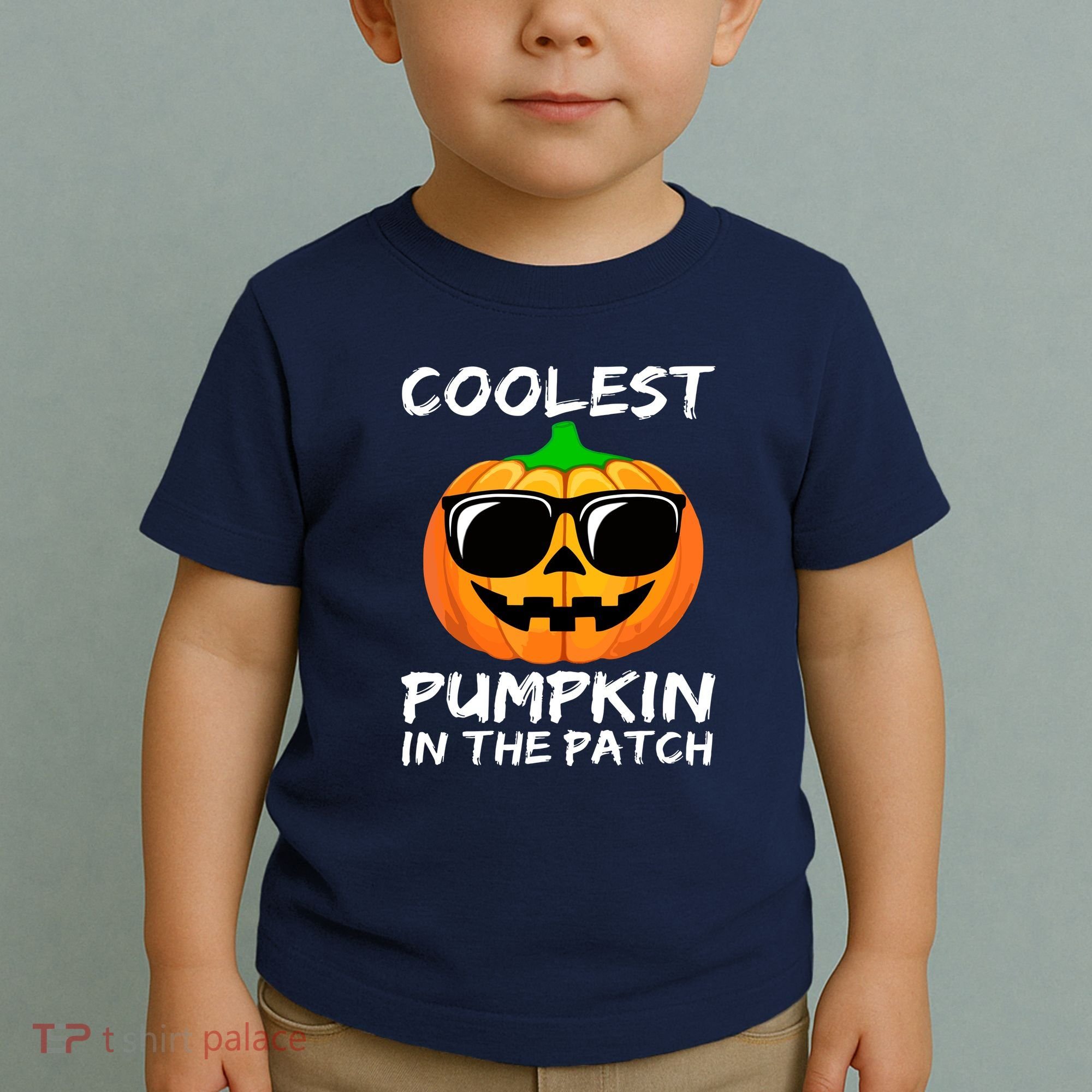 Cute Halloween Kids Coolest Pumpkin In The Patch Glasses Teens Gift Toddler T-Shirt