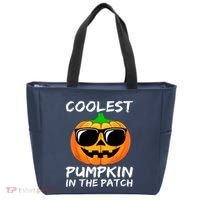 Cute Halloween Kids Coolest Pumpkin In The Patch Glasses Teens Gift Tote Bag thumb 0
