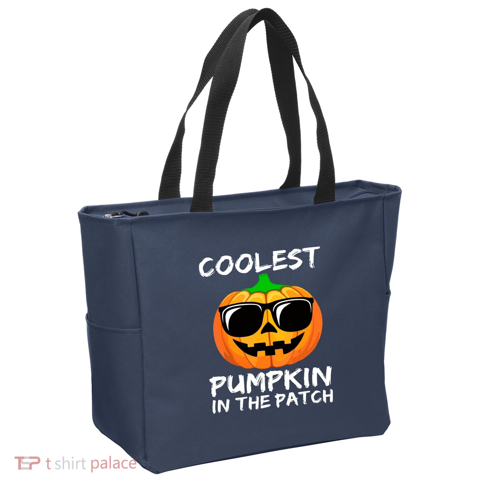Cute Halloween Kids Coolest Pumpkin In The Patch Glasses Teens Gift Tote Bag