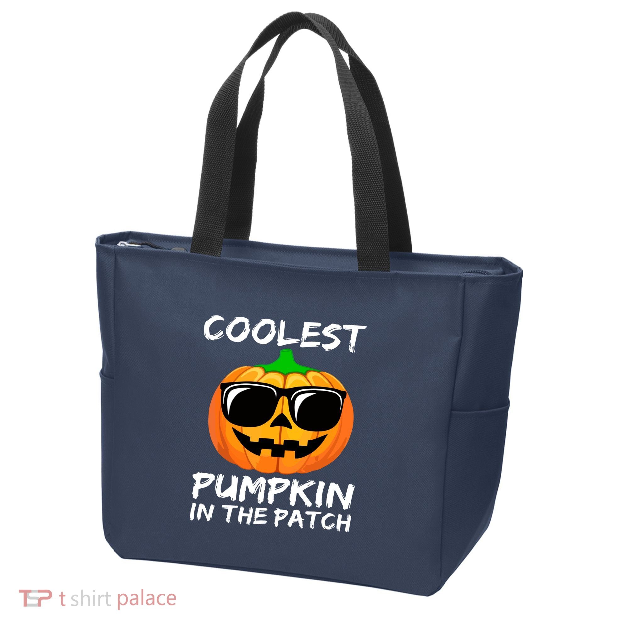 Cute Halloween Kids Coolest Pumpkin In The Patch Glasses Teens Gift Tote Bag