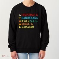 Christmas Hanukkah Kwanzaa Diwali Ramadan Women's Sweatshirt thumb 0