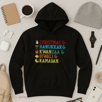 Christmas Hanukkah Kwanzaa Diwali Ramadan Hoodie thumb 3