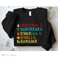 Christmas Hanukkah Kwanzaa Diwali Ramadan Sweatshirt thumb 2