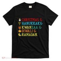 Christmas Hanukkah Kwanzaa Diwali Ramadan T-Shirt thumb 0