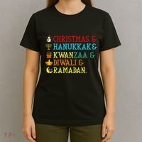 Christmas Hanukkah Kwanzaa Diwali Ramadan T-Shirt thumb 4