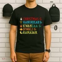 Christmas Hanukkah Kwanzaa Diwali Ramadan T-Shirt thumb 6