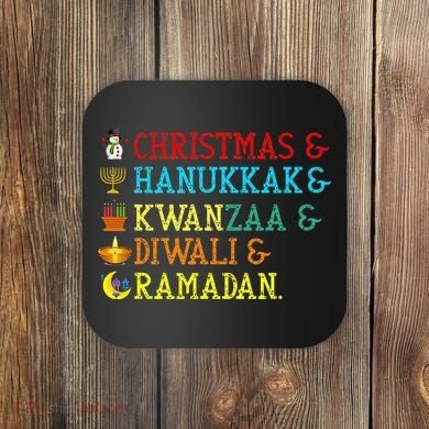 Christmas Hanukkah Kwanzaa Diwali Ramadan Coaster