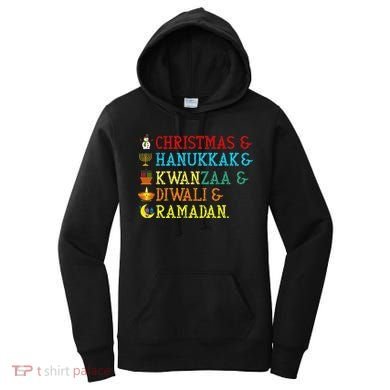 Christmas Hanukkah Kwanzaa Diwali Ramadan Women's Hoodie