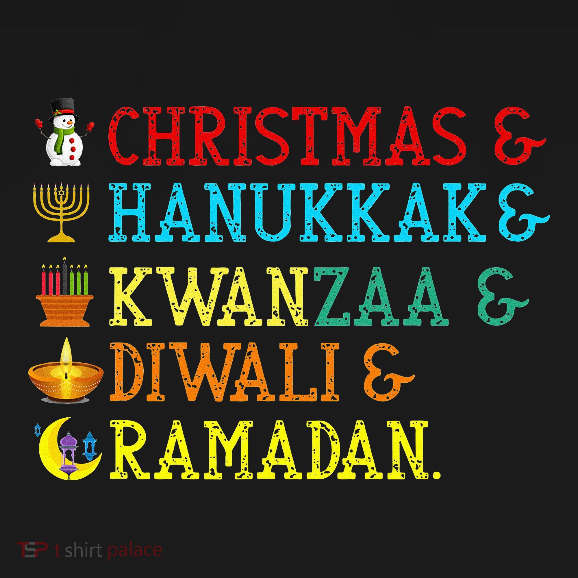 Christmas Hanukkah Kwanzaa Diwali Ramadan Women's Hoodie